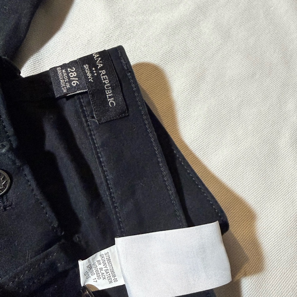 Banana Republic Suede Black Jeans